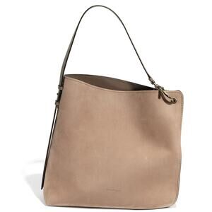 Salvatore Ferragamo Women's Beige Suede Minerva Hobo Tote Bag
